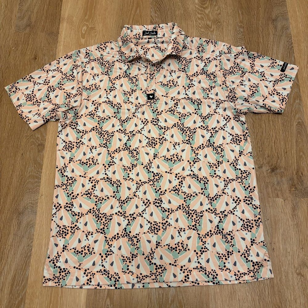 Bad Birdie Ocean 72 Men's Short Sleeve Golf Polo Shirt XL 
Fish Golf Outdoor
